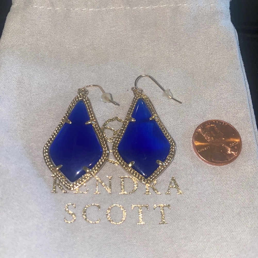 Cobalt blue Kendra Scott earrings